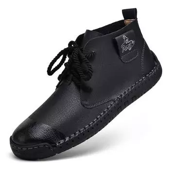 Цветные туфли мужские ретро старые ботинки Martin новые зимние высокие британские повседневные Челси оснастка кожа 38