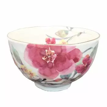 Цветочная акварельная рисовая чаша Шумей хризантема