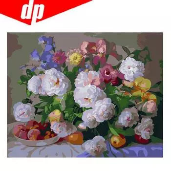 Цветочная Алмазная Вышивка 5D DIY Алмазная Картина Вышивка Крестом Картина Полный Круглый Алмаз 20X30