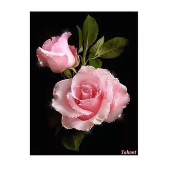 Цветочная Алмазная Вышивка 5D DIY Алмазная Картина Вышивка Крестом Картина Полный Круглый Алмаз 20X30