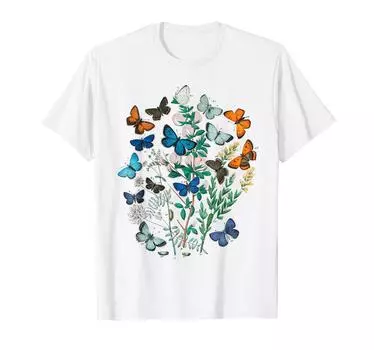 Цветочная бабочка Милая Цветочная бабочка Искусство Одежда Подарок Маме Стильная футболка Мужская женская женская футболка
