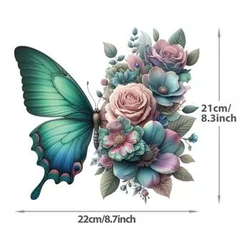 Цветочная бабочка термопереводная виниловая наклейка наклейка на ткань термопереводная наклейка своими руками HTV для сумок шапок детской одежды