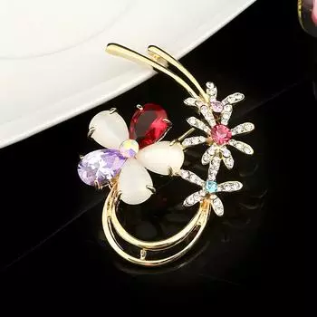 Цветочная брошь, высококачественный женский корсаж, дизайн Sense Niche, высококачественная брошь для одежды, костюма, осенне-зимнего пальто, аксессуары