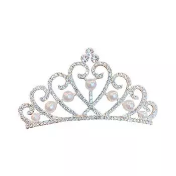 Цветочная Детская Тиара Головная Повязка Бабочка Кристалл Шпильки Подарки Стразы Корона Гребень Для Волос Свадебный C