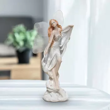 Цветочная фея, фигурка ангела, элегантное украшение, украшение для дома, аксессуар для полки