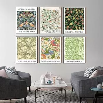 Цветочная иллюстрация, Музей-выставка масляной живописи, Настенное искусство, Гостиная, Фрукты 21cm30cm NoFrame