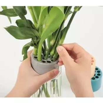 Цветочная композиция из 2 предметов, доступна в четырех цветах, подходит для повторного использования маленьких и больших стеблей, держатель для букета, держатель для спиральных стеблей. Other