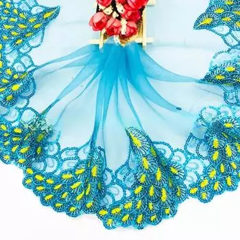 Цветочная кружевная отделка 19 см, вышитая пайетками кружевная лента для платья / свадьбы / одежды, аксессуары для шитья и декора, 10 ярдов 10 Yards