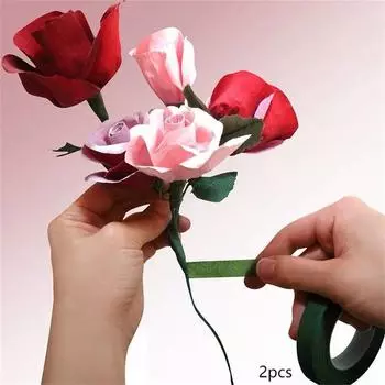 Цветочная лента мятая бумага DIY садоводство цветок намотка шеста самодельные упаковочные материалы темно-зеленый фруктово-зеленый кофейный цвет One Size зелёный
