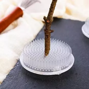 Цветочная лягушка, удобный фиксированный инструмент для цветов, круглые мини-присоски, незаметный пластиковый держатель для булавок для цветочной композиции для кухни прозрачный