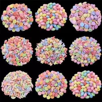Цветочная лунная ракушка 20/40 шт. оптовая продажа свободные бусины DIY ремесло многоцветный кулон для ювелирных изделий ожерелье браслет 40Pcs 9mm Style 8
