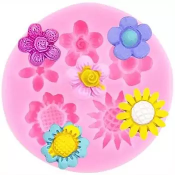 Цветочная помадка, формы для торта, хризантема, цветок, конфеты, силиконовые формы, украшение торта, топпер для кексов, конфеты, шоколадная паста для жевательной резинки, полимерная глина