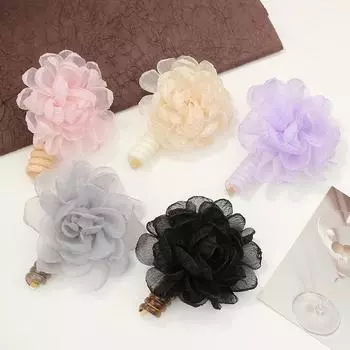 Цветочная повязка на голову, кольцо для волос, модный головной убор для девочки, милая резинка, аксессуары для волос фиолетовый