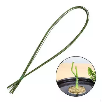 Цветочная проволока для упаковки букетов, аксессуары для изготовления цветов, цветочные композиции, флористическое железо Green 11 Pieces