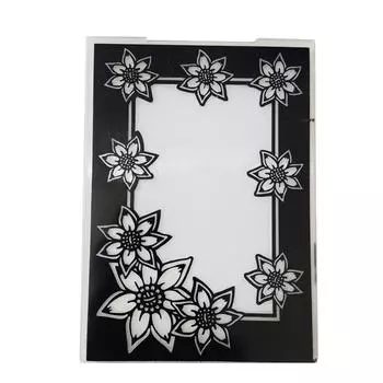 Цветочная рамка, пластиковые папки с тиснением, штампы, трафарет для DIY, скрапбукинг, альбом, шаблон карты, декор, художественное растение