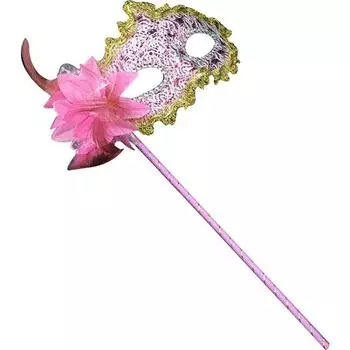 Цветочная ручная маска для женщин и девочек, венецианская принцесса, маскарадные маски золотой