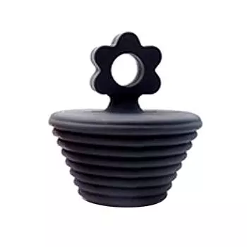 Цветочная силиконовая пробка, устойчивая к истиранию и устойчивая пробка для ванны, 1 шт. One Size чёрный