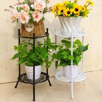 Цветочная стойка для гостиной, многоуровневая цветочная стойка для балкона, зеленый ананас, мясистый цветочный горшок, железная стойка для хлорофитума Comosum