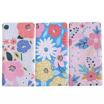 Цветочная сумка для очков из искусственной кожи, сумка для хранения солнцезащитных очков, сумка для очков для женщин синий