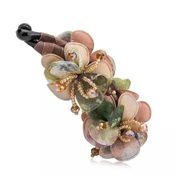 Цветочная заколка для волос держатель для хвостика прочный долговечный сильная фиксация плетение нескользящие французские заколки заколка-краб для прически One size