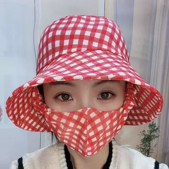 Цветочная женская шляпа от солнца, солнцезащитная шляпа, легкая солнцезащитная маска для скалолазания Style B