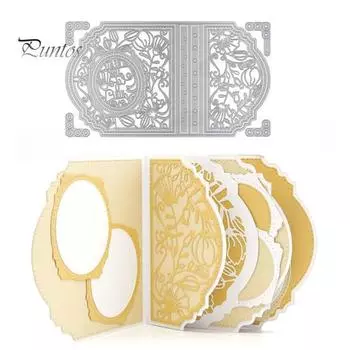 Цветочное кружево, брошюра, штампы, сделай сам, скрапбук, тиснение, бумажные карты, ремесленный трафарет серебряный