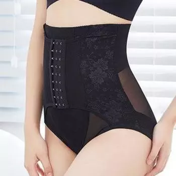 Цветочное послеродовое утягивающее белье с высокой талией и контролем живота послеродовое 2XL телесный