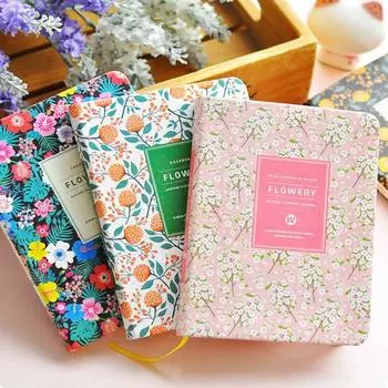 Цветочное расписание цветов Еженедельная записная книжка Дневник Офисный планировщик Школьные канцелярские принадлежности M красный