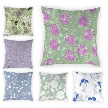 Цветочное украшение для дома, спальня, ретро, скандинавская наволочка, креативная наволочка, художественное украшение, мягкая наволочка для дивана 40x40cm