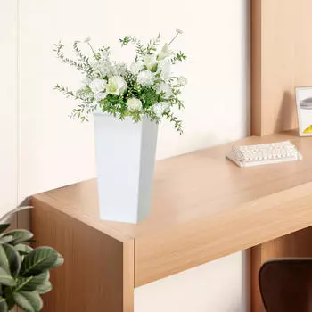 Цветочное ведро Ваза Контейнер для цветочной композиции ПП Настольные центральные украшения Дисплей Многоцелевые букеты Large чёрный