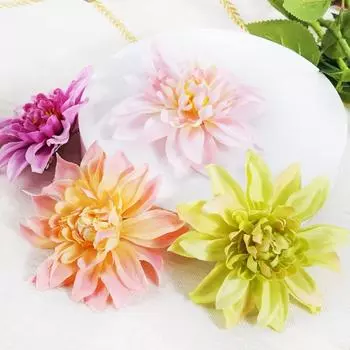 Цветочные броши в стиле бохо, свадебные, вечерние, боковые заколки для волос, искусственные цветы, шпильки для женщин красный