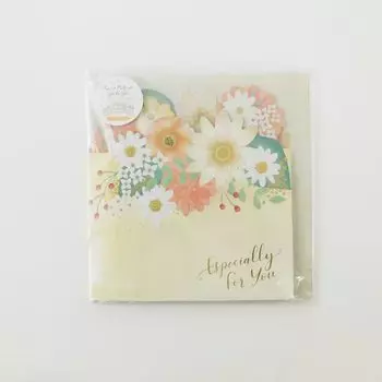 Цветочные цветные 32 штуки для большой группы Z&K тройная бумага, наклейки, стикеры, mitsu-fold (крем)