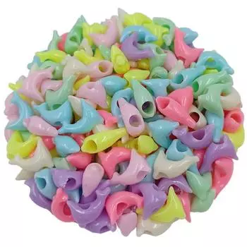 Цветочные граненые конфеты 30 шт. креативный кулон дельфин модные свободные бусины кубоидные подвески смешанные цвета DIY ювелирные изделия аксессуары Dolphin 10*14mm 30Pcs