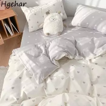 Цветочные пододеяльники для кровати Ins Four Seasons Girls Home Sweet Soft Comfortable Quilt Cover King Queen Size Bedroom Bedbling Fashion 150x200cm