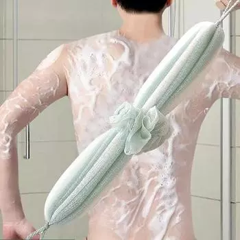 Цветочные полоски для ванны, эластичный шарик для ванны, длинные полоски, мягкий артефакт для ванны, для купания и чистки взрослых, прочный эластичный шарик для ванны 2pcs фиолетовый