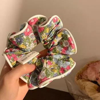 Цветочные резинки для волос для женщин и девочек, эластичные резинки для волос, аксессуары