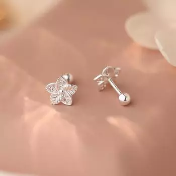 Цветочные серьги-гвоздики для женщин, свежие, милые, простые, универсальные серьги, высококачественные серьги