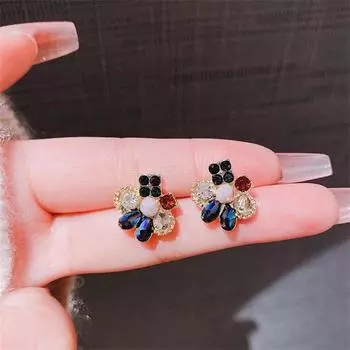Цветочные серьги-гвоздики неправильной формы для женщин, ювелирные изделия, аксессуары для вечеринок, подарки