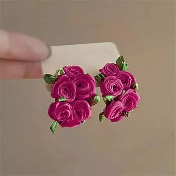 Цветочные серьги-подвески для праздничной свадебной вечеринки в подарок ей