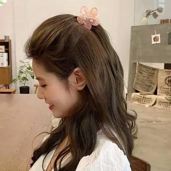 Цветочные заколки-гвоздики в корейском стиле для волос, акриловые шпильки для женщин, заколки для волос, украшения для волос коричневый