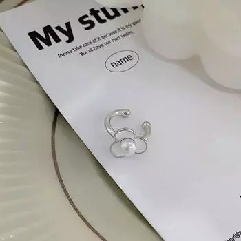 Цветочные жемчужины серьги клипсы универсальные легкие роскошные высококачественные ощущения без прокалывания ушей носимые нишевые серьги для женщин