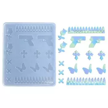 Цветочные зыбучие пески, формы для литья из смолы, встряхивающая чашка, часть формы, бабочка, ремесленная форма, силиконовая форма для поделок