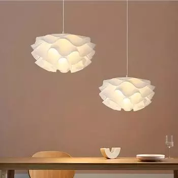 Цветочный акриловый подвесной светильник, современное украшение дома, скандинавский подвесной светильник, Декор для гостиной, столовой, роскошная люстра для спальни D40cm&Warm White