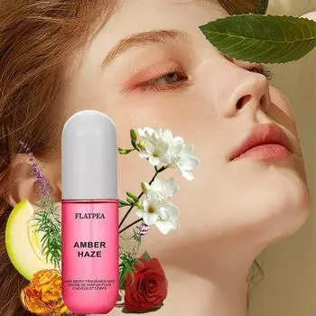 Цветочный аромат-спрей, без спирта, подходит для волос и тела, свежий запах, идеальный рождественский подарок 50ml