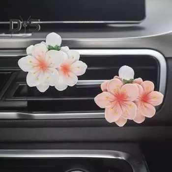 Цветочный автомобильный освежитель воздуха, зажим для вентиляционного отверстия, долговечный аромат, зажим для вентиляционного отверстия, зажим для выхода кондиционера, декор салона автомобиля, автомобильный диффузор, зажим для вентиляционного отверстия р
