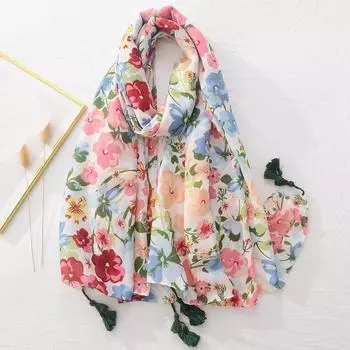 Цветочный брендовый шарф, роскошные дизайнерские новые стильные женские элегантные шарфы, обнимающие платки, розовый фиолетовый шарф, бандана, модные дизайнерские платки