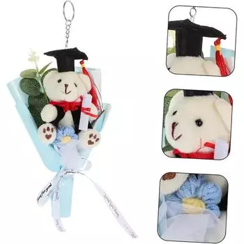 Цветочный букет Выпускной медведь Кукла Банкет Мягкий Уникальный Декор для выпускного вечера розовый