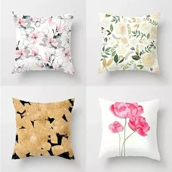 Цветочный диван, наволочка, чехол для кровати, дома, гостиной, автомобиля, офиса 40x40cm