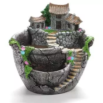 Цветочный горшок из смолы, настольный держатель для горшка, украшение для дома и сада, держатель для растений, суккулентный горшок для растений, цветочный горшок 1