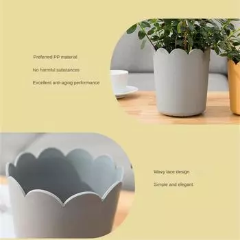 Цветочный горшок Изысканный универсальный суккулентный горшок с большим отверстием, износостойкий пластиковый горшок для сада